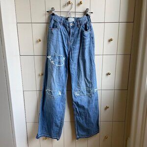Abercrombie Kids High Rise Ultra Wide Leg Jean